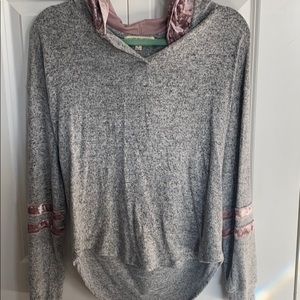 Grey&Pink Hoodie